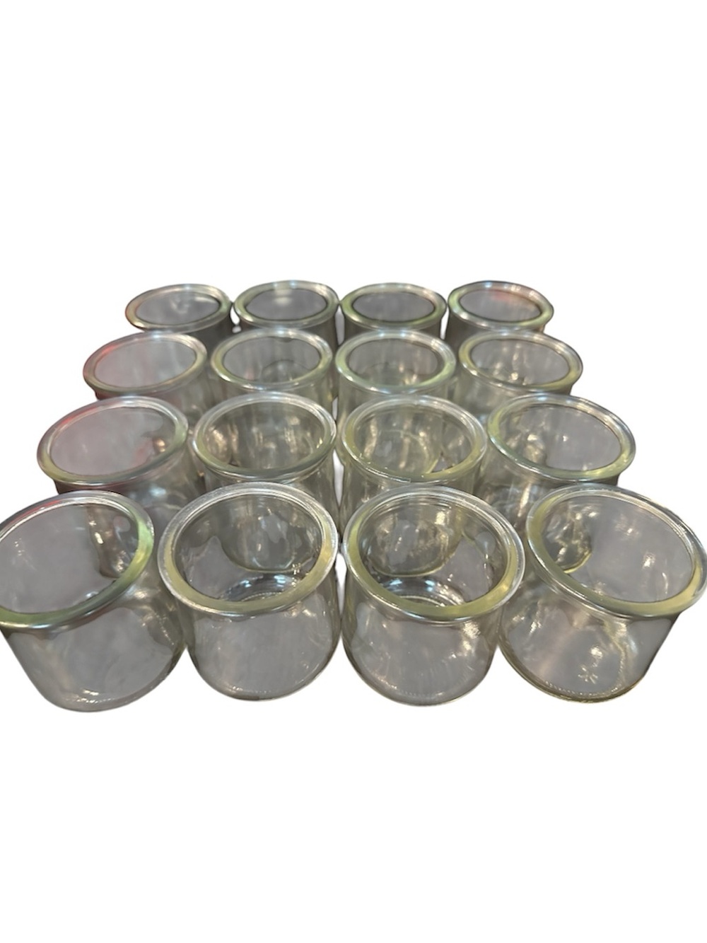 Clear Glass Votive Candle Holders - Set of 16